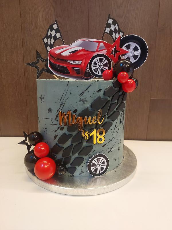 Torta marmoleada con manjar crema